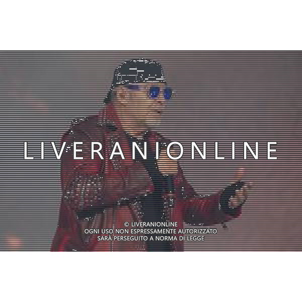 The Italian singer Vasco Rossi sings on stage during his live performs at La Maura raceways in Milan, for his No Stop Live 2022, Milan Italy, on 24 May 2022 ©Roberto Tommasini / Ag. Aldo Liverani Sas