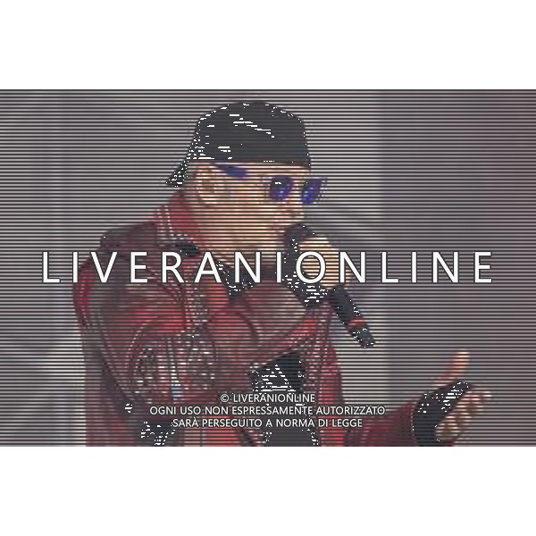 The Italian singer Vasco Rossi sings on stage during his live performs at La Maura raceways in Milan, for his No Stop Live 2022, Milan Italy, on 24 May 2022 ©Roberto Tommasini / Ag. Aldo Liverani Sas