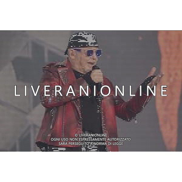 The Italian singer Vasco Rossi sings on stage during his live performs at La Maura raceways in Milan, for his No Stop Live 2022, Milan Italy, on 24 May 2022 ©Roberto Tommasini / Ag. Aldo Liverani Sas