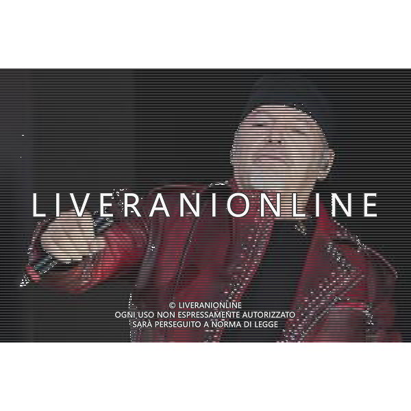 The Italian singer Vasco Rossi sings on stage during his live performs at La Maura raceways in Milan, for his No Stop Live 2022, Milan Italy, on 24 May 2022 ©Roberto Tommasini / Ag. Aldo Liverani Sas