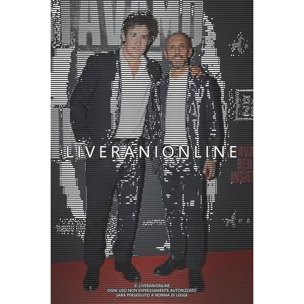 © TVRG Photocall film Milan nella foto Gianluca Voulaz SX e Fabrizio Carratu\' DX produttori Milano 28-09-2022 Photocall in occasione della premiere del film Stavamo Bene Insieme, prima esclusiva produzione di DAZN per il cinema, che celebra una delle squadre di calcio piu\' forti di tutti i tempi: il Milan. Il docufilm ripercorre le tre finali di UEFA Champions League del Milan di Carlo Ancelotti foto Roberto Garavaglia/ag. Aldo Liverani sas
