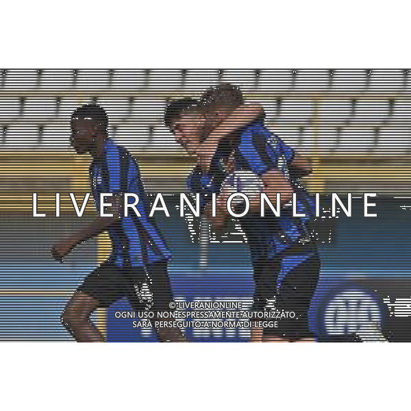 © TVRG esultanza Inter dopo il gol dell\'1 a 1Francesco Pio Esposito (Inter) Inter vs Atalanta Sesto San Giovanni (MI) 01-10-2022 Stadio Ernesto Breda Campionato Primavera 1 TIM - 6a giornata foto Roberto Garavaglia/ag. Aldo Liverani sas/AGENZIA ALDO LIVERANI SAS