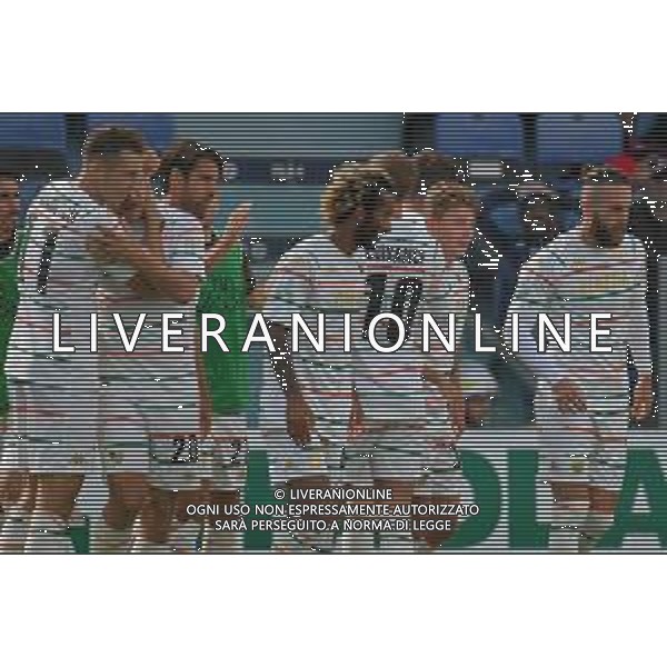 1-10-2022. Cagliari Calcio-Venezia F.C. 7° giornata serie BKT 2022/2023, stadio Unipol Domus Cagliari. Foto Salvatore Moi/Aldo Liverani s.a.s. Nella foto: Gol ed esultanza del Venezia in trasferta contro Cagliari. Segna: Joel Pohjanpalo Venezia ©MOI/AGENZIA ALDO LIVERANI SAS