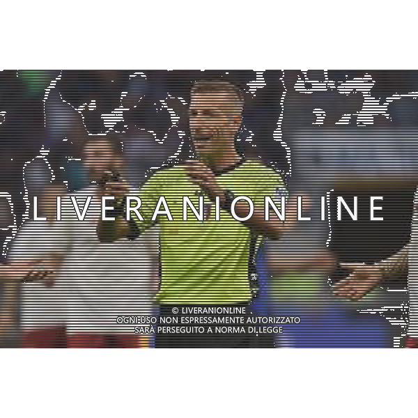 l\'arbitro Davide Massa di Imperia Inter vs Roma Milano 01-10-2022 Stadio Giuseppe Meazza - San Siro Campionato Serie A TIM - 8a giornata foto Roberto Garavaglia/ag. Aldo Liverani sas/AGENZIA ALDO LIVERANI SAS