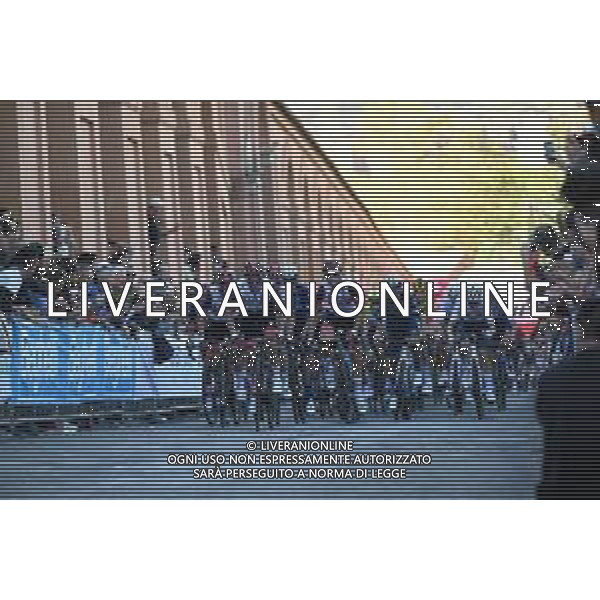 01-10-2022 Giro Dell\'emilia; 2022, Uae Emirates; Majka, Rafal; Ulissi, Diego; Formolo, Davide; Bologna - San Luca; ©SIROTTI/AGENZIA ALDO LIVERANI SAS