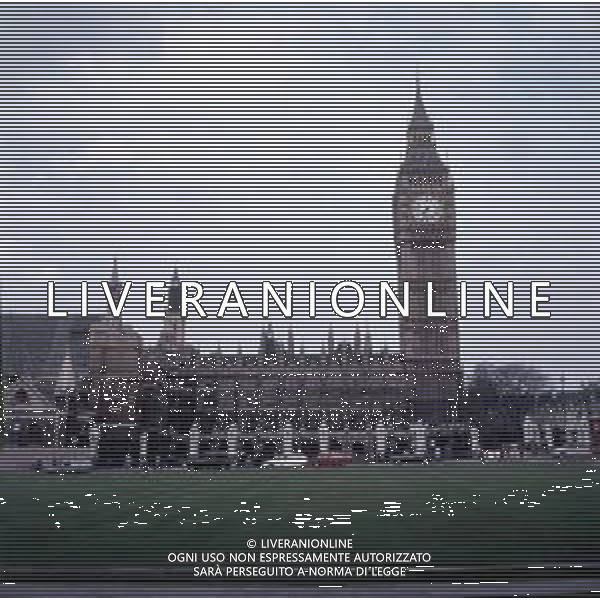 1970 LONDRA IL PALAZZO DEL PARLAMENTO E IL BIG BEN FOTO CARLO LORENZINI-AG ALDO LIVERANI SAS 