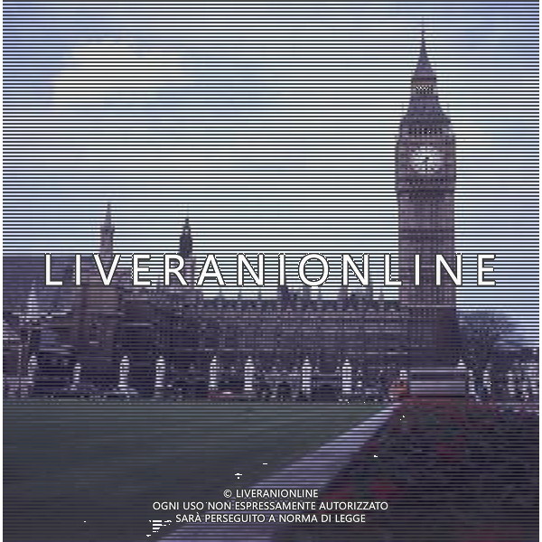 1970 LONDRA IL PALAZZO DEL PARLAMENTO E IL BIG BEN FOTO CARLO LORENZINI-AG ALDO LIVERANI SAS 