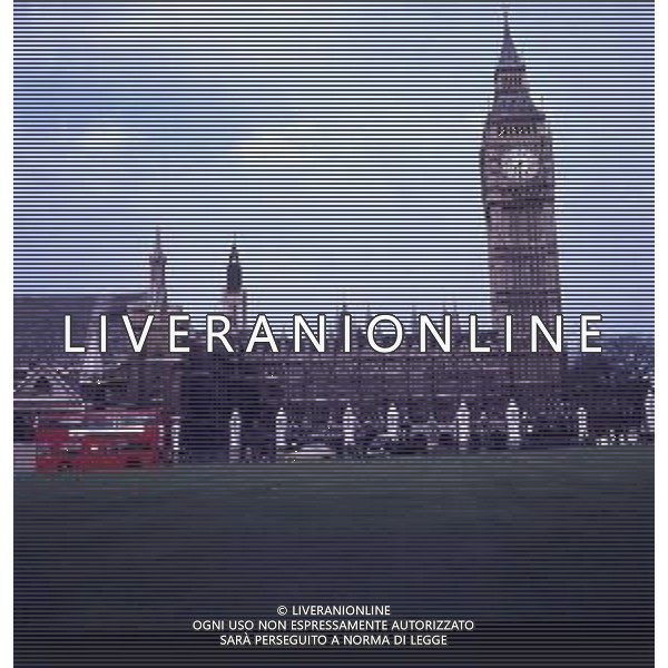 1970 LONDRA IL PALAZZO DEL PARLAMENTO E IL BIG BEN FOTO CARLO LORENZINI-AG ALDO LIVERANI SAS 