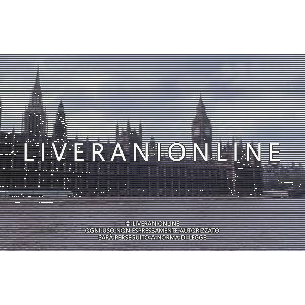 1970 LONDRA IL PALAZZO DEL PARLAMENTO E IL BIG BEN FOTO CARLO LORENZINI-AG ALDO LIVERANI SAS 