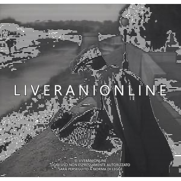 1948 ROMA MENSA DEI POVERI SUL TEVERE FOTO VESPIASINI SANDRO-AG ALDO LIVERANI SAS