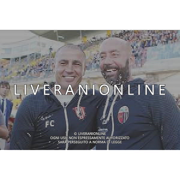 BENEVENTO - ASCOLI CAMPIONATO CALCIO SERIE BKT 02.10.2022 NELLA FOTO BUCCHI CRISTIAN ALLENATORE ASCOLI E FABIO CANNAVARO ALLENATORE BENEVENTO ©MOSCA/AGENZIA ALDO LIVERANI SAS