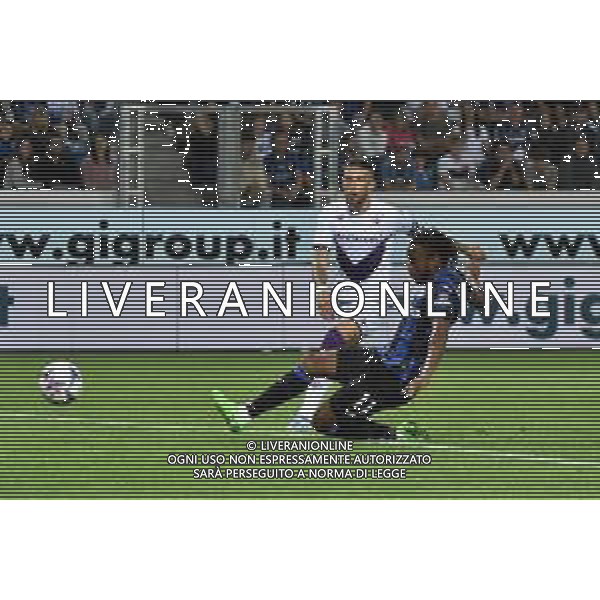 © TVRG Ademola Lookman (Atalanta) segna il gol dell\'1 a 0 Atalanta vs Fiorentina Bergamo 02-10-2022 Gewiss Stadium - Stadio Atleti Azzurri d\'Italia Campionato Serie A TIM - 8a giornata foto Roberto Garavaglia/ag. Aldo Liverani sas