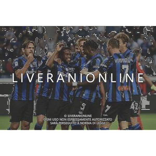 © TVRG esultanza Atalanta dopo il gol dell\'1 a 0 Atalanta vs Fiorentina Bergamo 02-10-2022 Gewiss Stadium - Stadio Atleti Azzurri d\'Italia Campionato Serie A TIM - 8a giornata foto Roberto Garavaglia/ag. Aldo Liverani sas