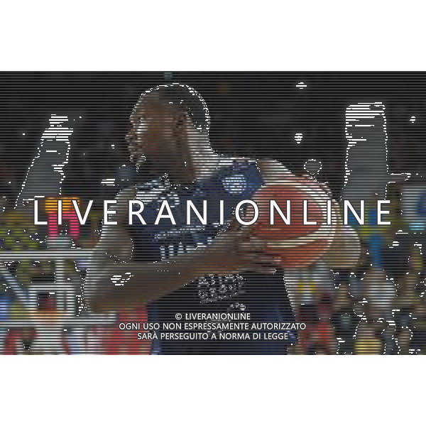 Nick Perkins - Happy Casa Brindisi take the rebound during the match between Tezenis Verona and Happy Casa Brindisi valid for the Italian A1 basketball championship on October 2, 2022 at Pala AGSM-AIM in Verona, Italy FOTO ROBERTO TOMMASINI-AG ALDO LIVERANI SAS