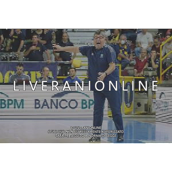 Alessandro Ramagli head coach of Tezenis Verona during the match between Tezenis Verona and Happy Casa Brindisi valid for the Italian A1 basketball championship on October 2, 2022 at Pala AGSM-AIM in Verona, Italy FOTO ROBERTO TOMMASINI-AG ALDO LIVERANI SAS