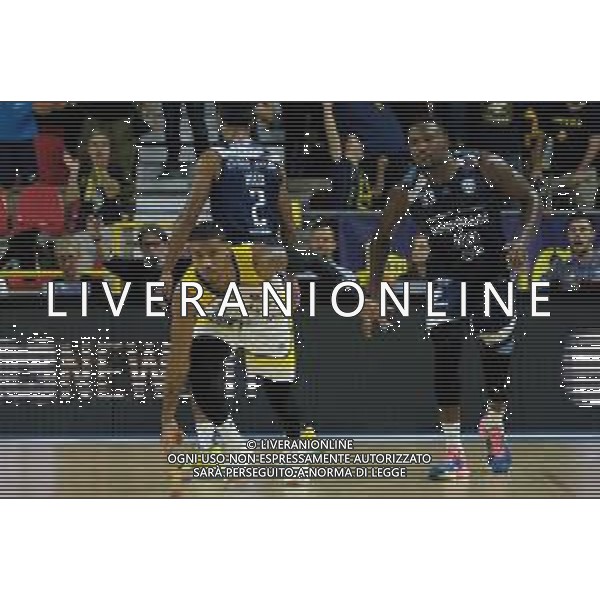 Exultation of Karvel Anderson - Tezenis Verona during the match between Tezenis Verona and Happy Casa Brindisi valid for the Italian A1 basketball championship on October 2, 2022 at Pala AGSM-AIM in Verona, Italy FOTO ROBERTO TOMMASINI-AG ALDO LIVERANI SAS