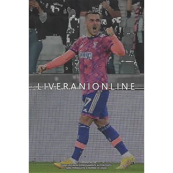 Torino 02.10.2022 Allianz Stadium ©Manuela Viganti/Agenzia Aldo Liverani Juventus vs Bologna Campionato Calcio Serie A TIM 2022/2023 8a giornata Nella foto: esultanza filip kostic dopo il gol /AGENZIA ALDO LIVERANI SAS