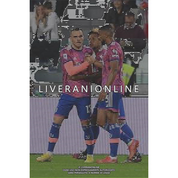 Torino 02.10.2022 Allianz Stadium ©Manuela Viganti/Agenzia Aldo Liverani Juventus vs Bologna Campionato Calcio Serie A TIM 2022/2023 8a giornata Nella foto: esultanza juventus dopo il gol di filip kostic /AGENZIA ALDO LIVERANI SAS