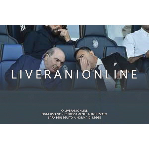 © TVRG Rocco Commisso presidente Fiorentina SX e Joe Barone direttore generale Fiorentina DX Atalanta vs Fiorentina Bergamo 02-10-2022 Gewiss Stadium - Stadio Atleti Azzurri d\'Italia Campionato Serie A TIM - 8a giornata foto Roberto Garavaglia/ag. Aldo Liverani sas/AGENZIA ALDO LIVERANI SAS