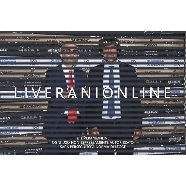 TVRG Photocall conferenza stampa Gala\' Calcio nella foto Alessandro Zollo SX amministratore delegato di Bancomat spa e Demetrio Albertini DX Milano 03-10-2022 Photocall in occasione della conferenza stampa di presentazione del Gala\' del Calcio foto Roberto Garavaglia/ag. Aldo Liverani sas/AGENZIA ALDO LIVERANI SAS