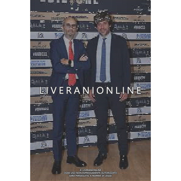 TVRG Photocall conferenza stampa Gala\' Calcio nella foto Alessandro Zollo SX amministratore delegato di Bancomat spa e Demetrio Albertini DX Milano 03-10-2022 Photocall in occasione della conferenza stampa di presentazione del Gala\' del Calcio foto Roberto Garavaglia/ag. Aldo Liverani sas/AGENZIA ALDO LIVERANI SAS