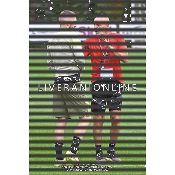 TVRG Allenamento Milan nella foto Ante Rebic (Milan) SX e Stefano Pioli allenatore Milan DX Carnago (VA) 04-10-2022 Centro sportivo Milanello Allenamento Milan in preparazione della gara contro il Chelsea valevole per la 3a giornata del gruppo E della fase a gironi della UEFA Champions League foto Roberto Garavaglia/ag. Aldo Liverani sas