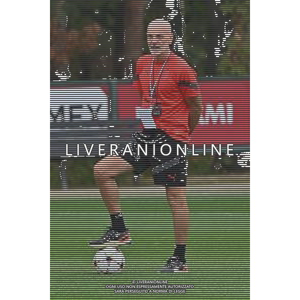 TVRG Allenamento Milan nella foto Stefano Pioli allenatore Milan Carnago (VA) 04-10-2022 Centro sportivo Milanello Allenamento Milan in preparazione della gara contro il Chelsea valevole per la 3a giornata del gruppo E della fase a gironi della UEFA Champions League foto Roberto Garavaglia/ag. Aldo Liverani sas