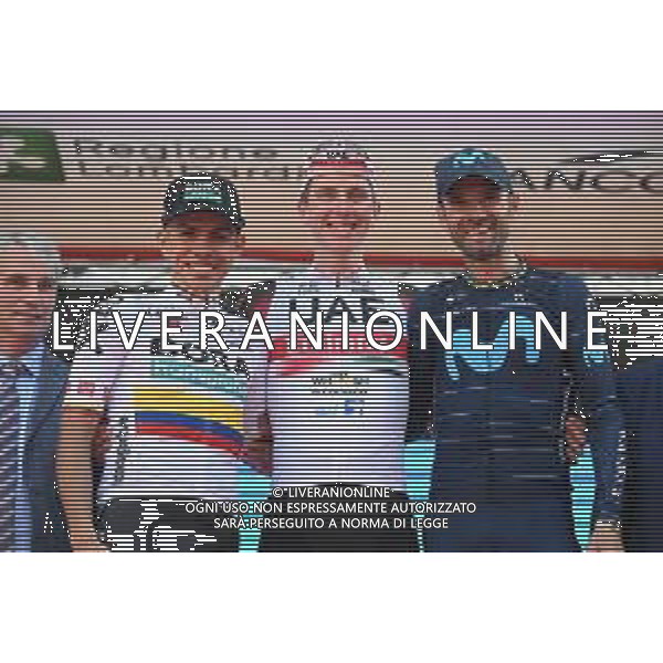 04-10-2022 Tre Valli Varesine; 2022, Uae Emirates; 2022, Bora - Hansgrohe; 2022, Movistar; Pogacar, Tadej; Higuita, Sergio; Valverde, Alejandro; Varese; ©SIROTTI/AGENZIA ALDO LIVERANI SAS