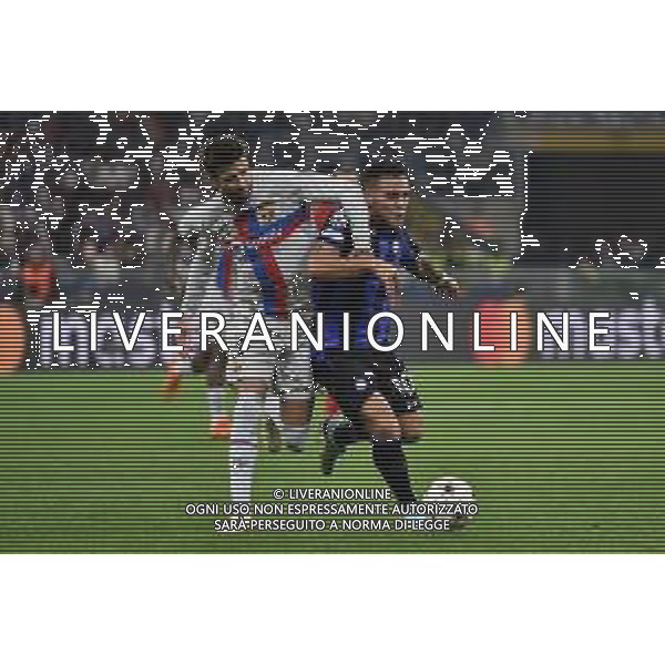 Gerard Pique\' (Barcellona) e Lautaro Martinez (Inter) Inter vs Barcellona Milano 04-10-2022 Stadio Giuseppe Meazza - San Siro UEFA Champions League fase a gironi gruppo C - 3a giornata foto Roberto Garavaglia/ag. Aldo Liverani sas /AGENZIA ALDO LIVERANI SAS