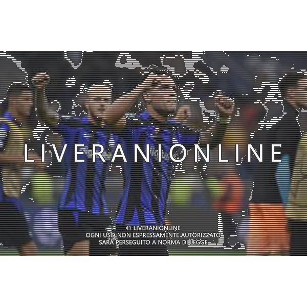 Lautaro Martinez (Inter) esultanza finale Inter vs Barcellona Milano 04-10-2022 Stadio Giuseppe Meazza - San Siro UEFA Champions League fase a gironi gruppo C - 3a giornata foto Roberto Garavaglia/ag. Aldo Liverani sas /AGENZIA ALDO LIVERANI SAS