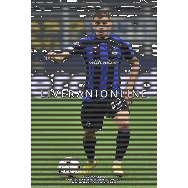 Nicolo\' Barella (Inter) Inter vs Barcellona Milano 04-10-2022 Stadio Giuseppe Meazza - San Siro UEFA Champions League fase a gironi gruppo C - 3a giornata foto Roberto Garavaglia/ag. Aldo Liverani sas
