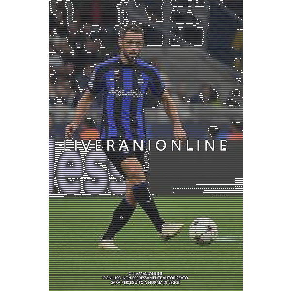 Stefan de Vrij (Inter) Inter vs Barcellona Milano 04-10-2022 Stadio Giuseppe Meazza - San Siro UEFA Champions League fase a gironi gruppo C - 3a giornata foto Roberto Garavaglia/ag. Aldo Liverani sas