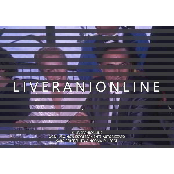 RETROSPETTIVA PIPPO BAUDO PRESENTATORE TELEVISIVO NELLA FOTO PIPPO BAUDO NELL\'ANNO 1986 A MILITELLO VAL DI CATANIA PER IL MATRIMONIO CON KATIA RICCIARELLI AG ALDO LIVERANI SAS 