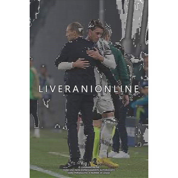 Torino 05.10.2022 Stadio Allianz Stadium ©Manuela Viganti/Agenzia Aldo Liverani Juventus vs Maccabi Haifa Champions League 2022/2023 Gruppo H Giornata 3 di 6 Nella foto: massimiliano allegri e dusan vlahovic ©/AGENZIA ALDO LIVERANI SAS