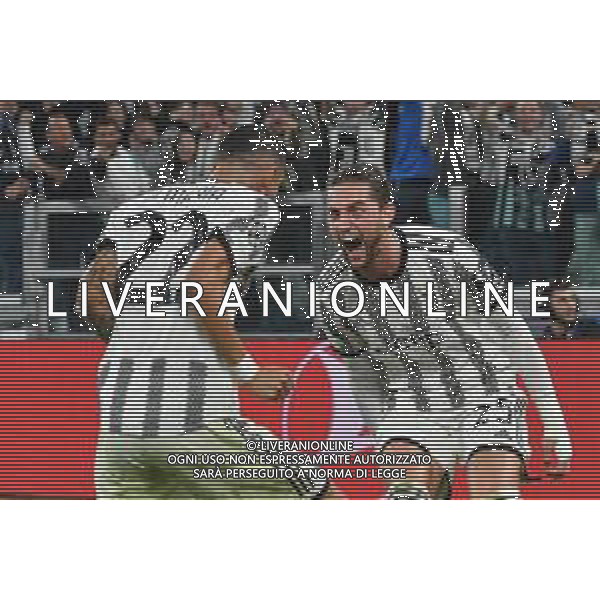 Torino 05.10.2022 Stadio Allianz Stadium ©Manuela Viganti/Agenzia Aldo Liverani Juventus vs Maccabi Haifa Champions League 2022/2023 Gruppo H Giornata 3 di 6 Nella foto: esultanza adrien rabiot e angel di maria dopo il gol ©/AGENZIA ALDO LIVERANI SAS