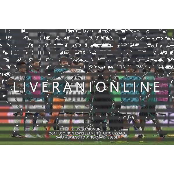Torino 05.10.2022 Stadio Allianz Stadium ©Manuela Viganti/Agenzia Aldo Liverani Juventus vs Maccabi Haifa Champions League 2022/2023 Gruppo H Giornata 3 di 6 Nella foto: esultanza finale juventus ©/AGENZIA ALDO LIVERANI SAS