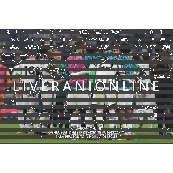 Torino 05.10.2022 Stadio Allianz Stadium ©Manuela Viganti/Agenzia Aldo Liverani Juventus vs Maccabi Haifa Champions League 2022/2023 Gruppo H Giornata 3 di 6 Nella foto: esultanza juventus a fine gara ©/AGENZIA ALDO LIVERANI SAS