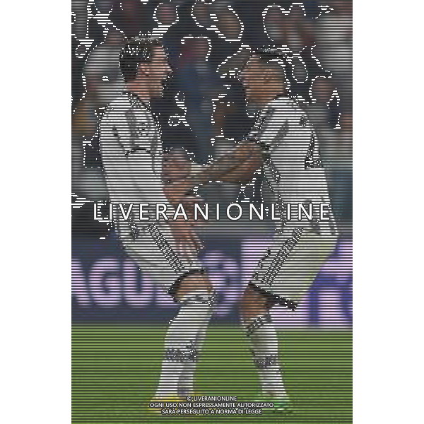 Torino 05.10.2022 Stadio Allianz Stadium ©Manuela Viganti/Agenzia Aldo Liverani Juventus vs Maccabi Haifa Champions League 2022/2023 Gruppo H Giornata 3 di 6 Nella foto: esultanza dusan vlahovic e angel di maria dopo il gol ©/AGENZIA ALDO LIVERANI SAS