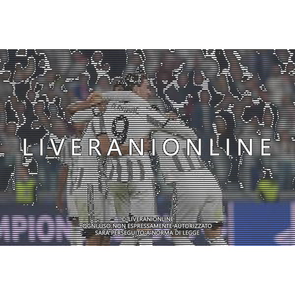 Torino 05.10.2022 Stadio Allianz Stadium ©Manuela Viganti/Agenzia Aldo Liverani Juventus vs Maccabi Haifa Champions League 2022/2023 Gruppo H Giornata 3 di 6 Nella foto: esultanza juventus dopo il gol di dusan vlahovic ©/AGENZIA ALDO LIVERANI SAS