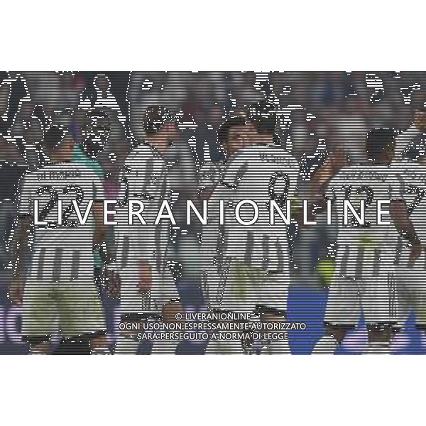 Torino 05.10.2022 Stadio Allianz Stadium ©Manuela Viganti/Agenzia Aldo Liverani Juventus vs Maccabi Haifa Champions League 2022/2023 Gruppo H Giornata 3 di 6 Nella foto: esultanza juventus dopo il gol di dusan vlahovic ©/AGENZIA ALDO LIVERANI SAS