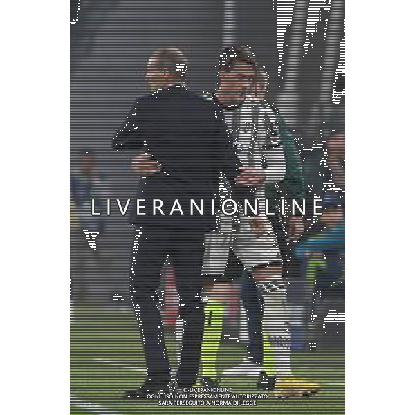 Torino 05.10.2022 Stadio Allianz Stadium ©Manuela Viganti/Agenzia Aldo Liverani Juventus vs Maccabi Haifa Champions League 2022/2023 Gruppo H Giornata 3 di 6 Nella foto: massimiliano allegri e dusan vlahovic ©/AGENZIA ALDO LIVERANI SAS