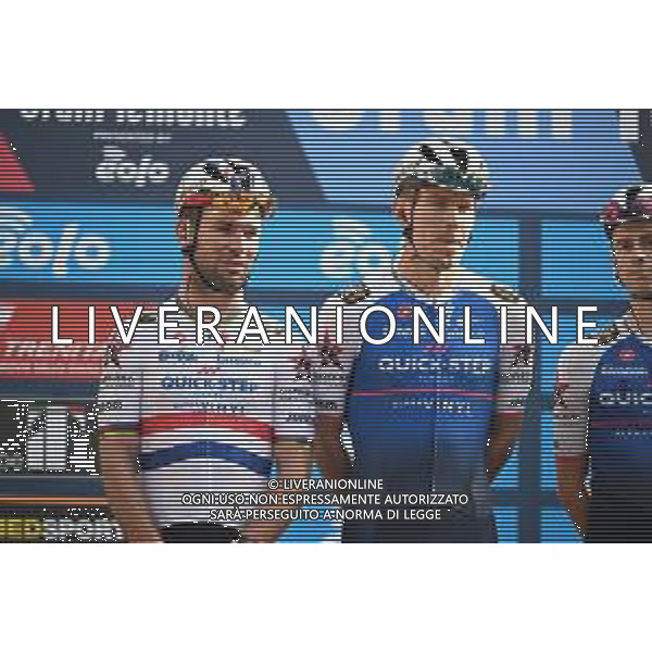 06-10-2022 Giro Del Piemonte; 2022, Quick Step - Alpha Vinyl; Cavendish, Mark; Ballerini, Davide; Omegna; ©SIROTTI/AGENZIA ALDO LIVERANI SAS