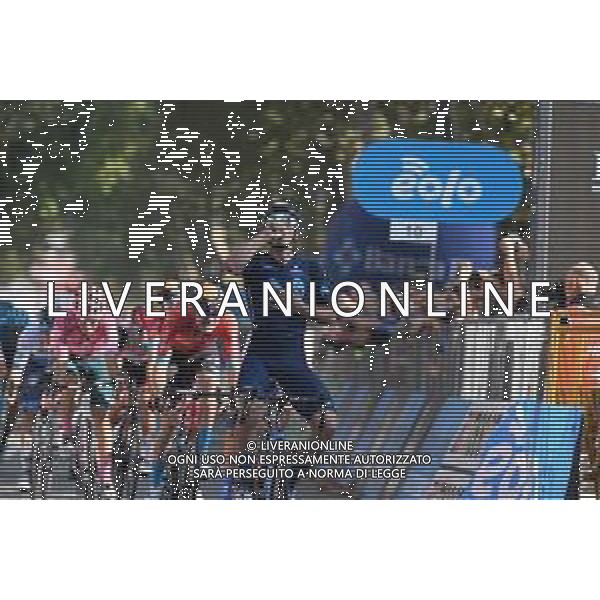 06-10-2022 Giro Del Piemonte; 2022, Movistar; 2022, Bahrain - Victorious; Garcia Cortina, Ivan; Mohoric, Matej; Beinasco; ©SIROTTI/AGENZIA ALDO LIVERANI SAS