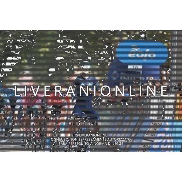 06-10-2022 Giro Del Piemonte; 2022, Movistar; 2022, Bahrain - Victorious; Garcia Cortina, Ivan; Mohoric, Matej; Beinasco; ©SIROTTI/AGENZIA ALDO LIVERANI SAS