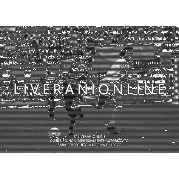 08-10-1989 MONZA-CAMPIONATO DI CALCIO SERIE B MONZA-PARMA 1-1 NELLA FOTO FULVIO SAINI E MASSIMO SUSIC AG ALDO LIVERANI SAS
