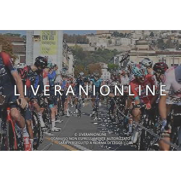 08-10-2022 Giro Di Lombardia; 2022, Astana - Qazaqstan; 2022, Movistar; Nibali, Vincenzo; Valverde, Alejandro; Bergamo; ©SIROTTI/AGENZIA ALDO LIVERANI SAS