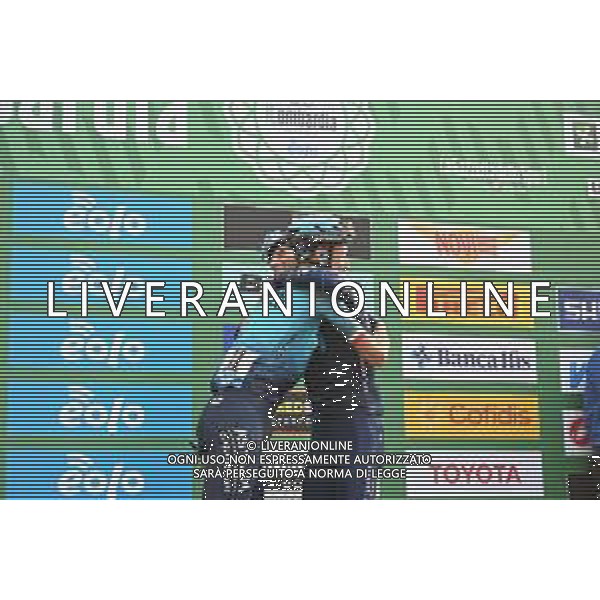 08-10-2022 Giro Di Lombardia; 2022, Movistar; 2022, Astana - Qazaqstan; Valverde, Alejandro; Nibali, Vincenzo; Bergamo; ©SIROTTI/AGENZIA ALDO LIVERANI SAS