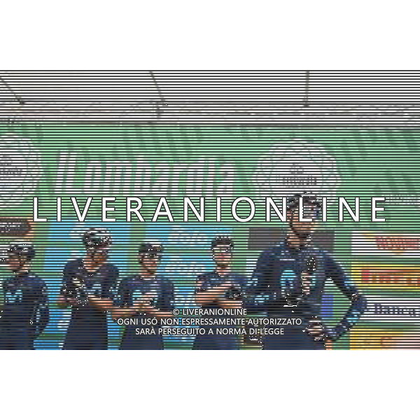 08-10-2022 Giro Di Lombardia; 2022, Movistar; Valverde, Alejandro; Bergamo; ©SIROTTI/AGENZIA ALDO LIVERANI SAS