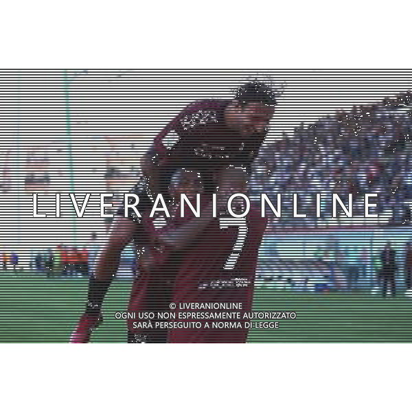 REGGINA - COSENZA CAMPIONATO CALCIO SERIE B 08.10.2022 NELLA FOTO ESULTANZA DOPO IL GOL DI JEREMY MENEZ REGGINA ©GARREFFA/AGENZIA ALDO LIVERANI SAS