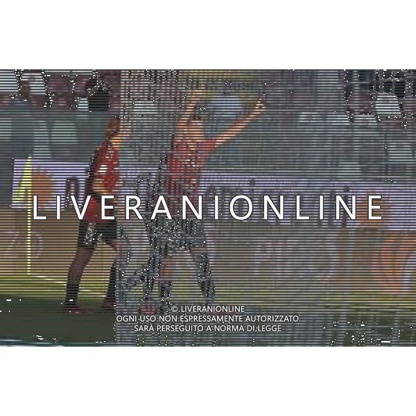 REGGINA - COSENZA CAMPIONATO CALCIO SERIE B 08.10.2022 NELLA FOTO ESULTANZA DOPO IL GOL DI PIEROZZI REGGINA ©GARREFFA/AGENZIA ALDO LIVERANI SAS